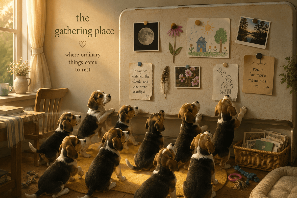 The Gathering Place in warm morning light